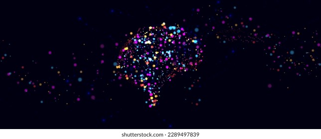 Concepto de red neuronal. Celdas conectadas con vínculos. Proceso de alta tecnología. Antecedentes abstractos