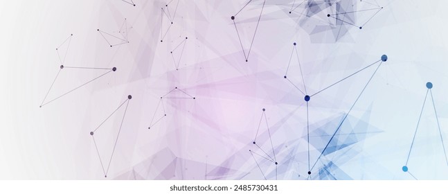 Neural network concept. Connected cells with links. High technology process. Abstract futuristic background