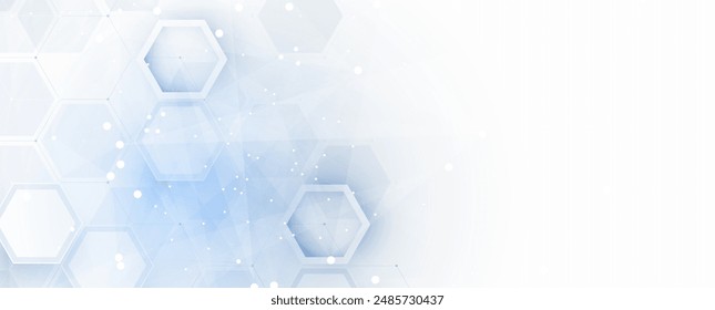 Neural network concept. Connected cells with links. High technology process. Abstract futuristic background
