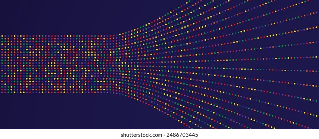 Neural network concept. Connected cells with links. High technology process. Abstract futuristic background