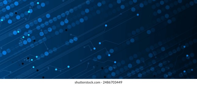 Concepto de red neuronal. Células conectadas con Enlaces. Proceso de alta tecnología. Abstractas fondo futurista