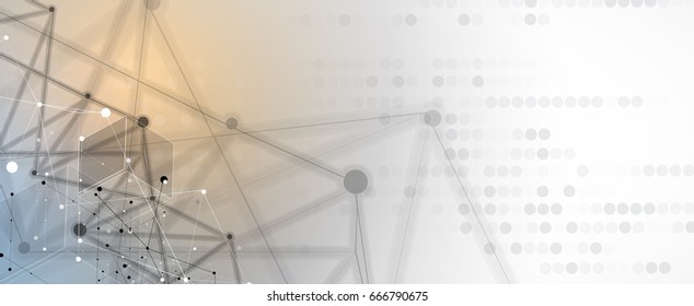 Concepto de red neural. Celdas conectadas con vínculos. Proceso de alta tecnología. Antecedentes abstractos