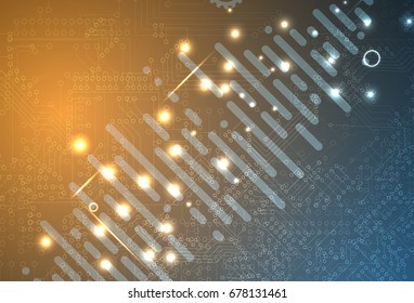 Neural network concept. Connected cells with links. High technology process. Abstract background