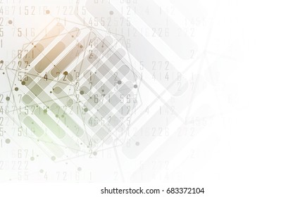 Neural network concept. Connected cells with links. High technology process. Abstract background