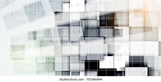 Neural network concept. Connected cells with links. High technology process. Abstract background