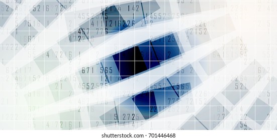 Neural network concept. Connected cells with links. High technology process. Abstract background