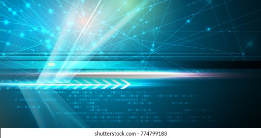 Neural network concept. Connected cells with links. High technology process. Abstract background