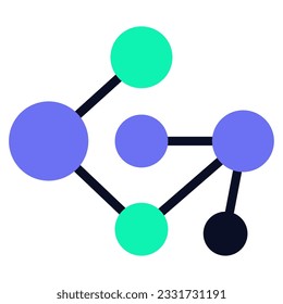 Neural Network Icon Illustration can be used for uiux, web, etc