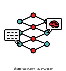 neural network icon logo concept