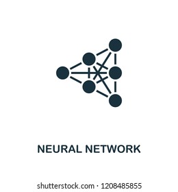 Neural Network icon. Premium style design from artificial intelligence collection. UX and UI. Pixel perfect neural network icon. For web design, apps, software, printing usage.