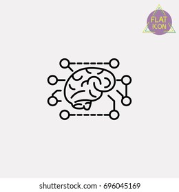neural network line icon