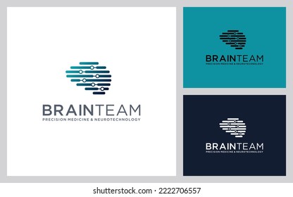 Logo de la red neuronal. Emblema cerebral humano. Icono de inteligencia artificial. Ilustración vectorial de pensamiento creativo. Signo de innovación científica aislada.