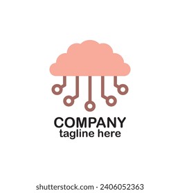 Neural network logo. Human brain emblem. Artificial Intelligence (AI) vector logo. Artificial intelligence AI , machine deep learning, data mining and another modern computer technologies concepts.