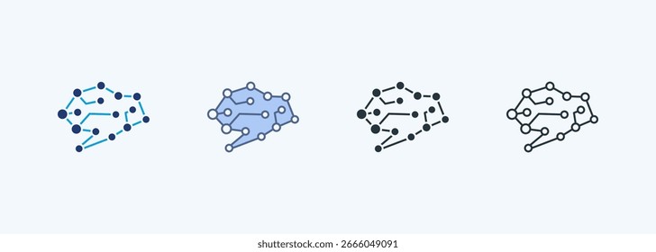 Coleção de Ícones de Vários Estilos de Rede Neural