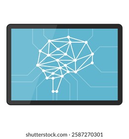 Neural network processing information and data in a digital tablet, isolated