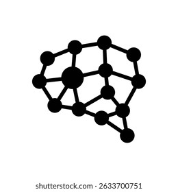 neural network solid style icon