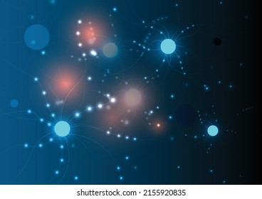 neural network technology abstract background image