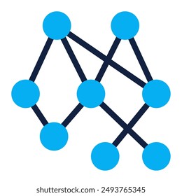 Geschäftssymbol für neuronale Netzwerktechnologie