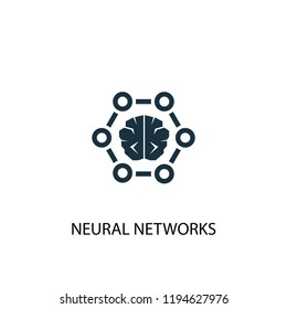 neural networks icon. Simple element illustration. neural networks concept symbol design. Can be used for web and mobile.