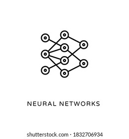 Neural Networks icon in vector. Logotype