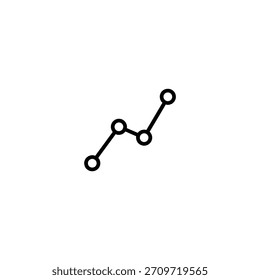 Neural path symbol showing a zig-zag line connecting data nodes
