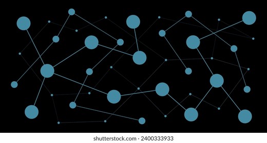 patrón neural con línea y círculo