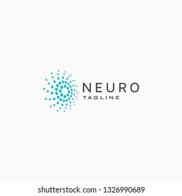 Neuro Logo Icon Design Template flat Vector