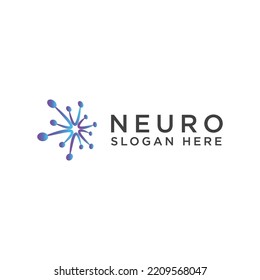 Neuro logo icon design template. luxury, vector.