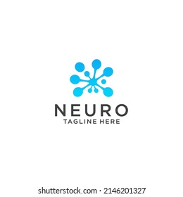 Neuro logo icon design vector template