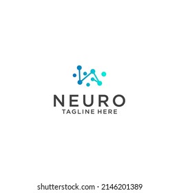 Neuro logo icon design vector template