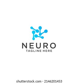 Neuro logo icon design vector template