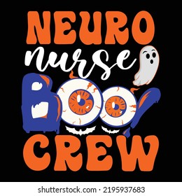 Neuro Nurse Boo Crew Spooky Halloween Svg Cut Files