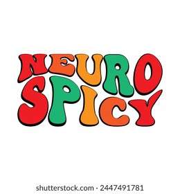 Neuro Spicy Design Vector Illustration Clipart 