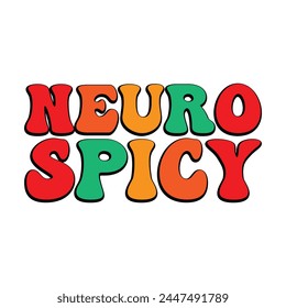 Neuro Spicy Design Vector Illustration Clipart 