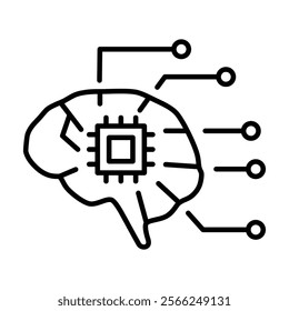 Neuro Vista Icon Element For Design