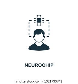 Neurochip icon. Premium style design from future technology icons collection. Pixel perfect Neurochip icon for web design, apps, software, print usage