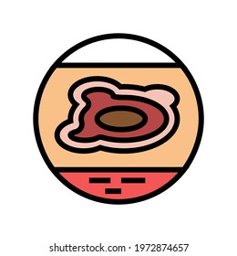 neurodermatitis eczema color icon vector. neurodermatitis eczema sign. isolated symbol illustration