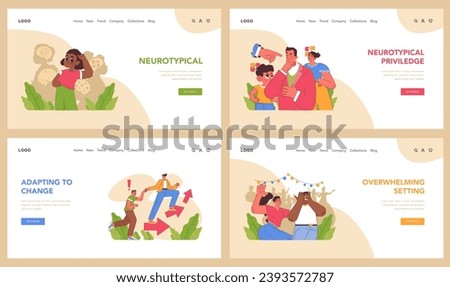 Neurodivergent relationships set. Capturing connection, sensory challenges, and flexibility. Embracing differences and building resilience. Adapting, learning to communicate and understand.