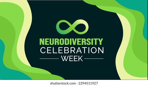 Neurodiversity Celebration Week background or banner design template celebrated in may