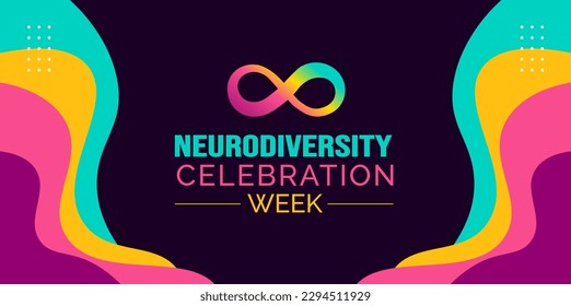 Neurodiversity Celebration Week background or banner design template celebrated in may