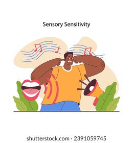 Neurodiversity. Cognitive development spectrum. Mental health awareness. Sociability, learning ability, attention span, mood and mental disorders. Flat vector illustration