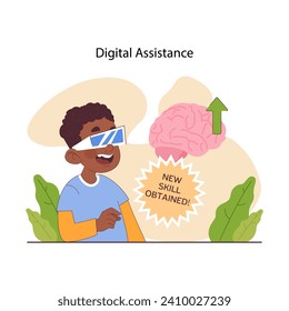 Neurodiversity. Cognitive development spectrum. Mental health awareness. Sociability, learning ability, attention span, mood and mental disorders. Flat vector illustration