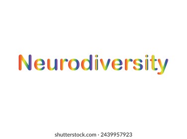 neurodiversity describe differences in the way people's brains work. The rainbow-colored infinity symbol represents the diversity of the autism spectrum as well as the greater neurodiversity movement