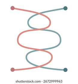 Neuroexercício 6. Neuroginástica. Exercícios para o desenvolvimento do cérebro, para o trabalho de ambas as mãos. Vetor