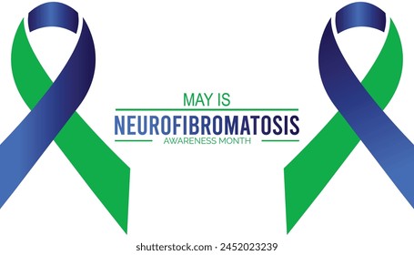 Neurofibromatosis Awareness Month observed every year in May. Template for background, banner, card, poster with text inscription.