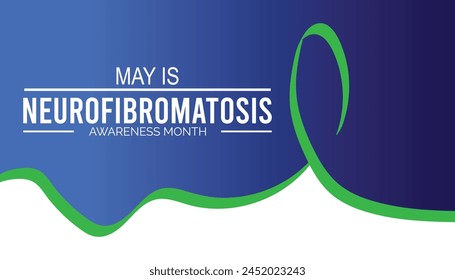 Neurofibromatosis Awareness Month observed every year in May. Template for background, banner, card, poster with text inscription.