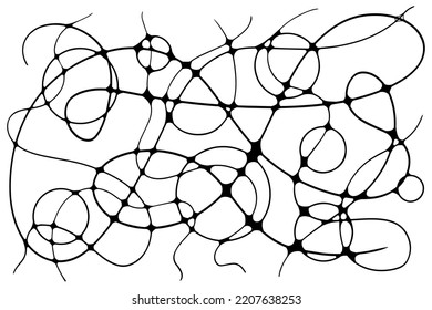 Neurographic Lines Sketch Vector Illustration Abstract Stock Vector ...