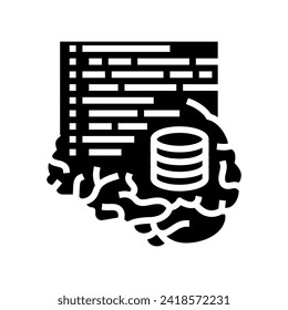 neuroinformatics neuroscience neurology glyph icon vector. neuroinformatics neuroscience neurology sign. isolated symbol illustration