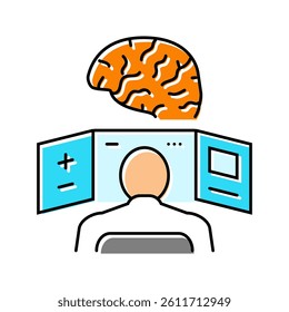 neurological expertise color icon vector. neurological expertise sign. isolated symbol illustration