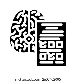 neurological tests glyph icon vector. neurological tests sign. isolated symbol illustration